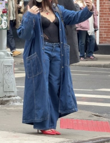 denim trench coat
