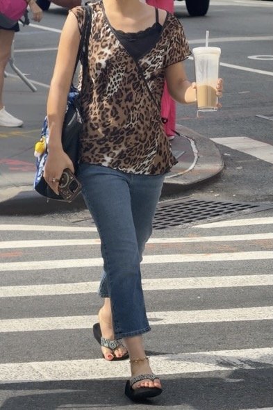 Denim capris