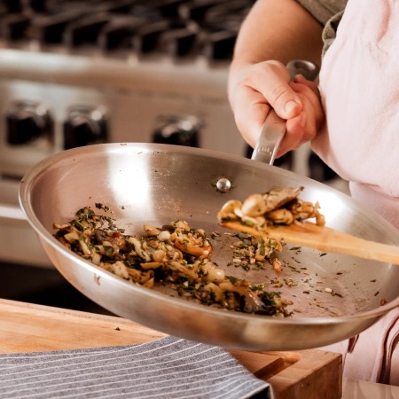 made in Stainless Clad Frying Pan