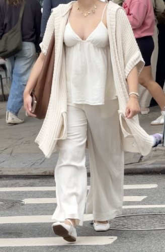 long tee-knit cardigan